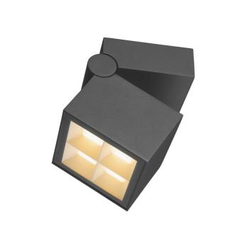 Preview: S-CUBE, Wand- und Deckenaufbauleuchte, 2700/3000 K, 15 W, PHASE, 80°, anthrazit