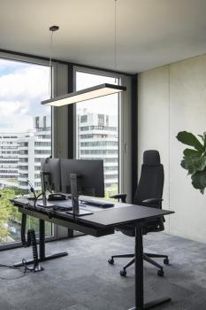 WORKLIGHT PRO 120, Pendelleuchte, 120 cm, 4000 K, DALI, Touch, schwarz