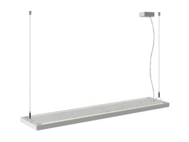 Preview: WORKLIGHT PRO 120, Pendelleuchte, 120 cm, 4000 K, DALI, Touch, grau