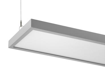 Preview: WORKLIGHT PRO 120, Pendelleuchte, 120 cm, 4000 K, DALI, Touch, grau