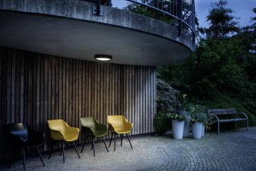 OUTDOOR BULKHEAD V 360, SENSOR 20W 830/840/856 IP65 IK10, schwarz