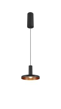 LALU®, Pendelleuchte, Led Base, Mix&Match, 150 cm, 9.5 W, 3000 K, PHASE, schwarz