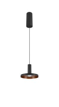 LALU®, Pendelleuchte, Led Base, Mix&Match, 150 cm, 9.5 W, 3000 K, PHASE, schwarz