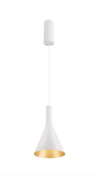 LALU® CONE 15, Leuchtenschirm, Mix&Match, H:17 cm, weiß