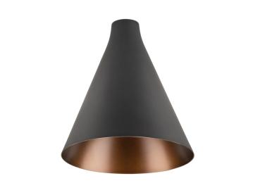 LALU® CONE 15, Leuchtenschirm, Mix&Match, H:17 cm, schwarz