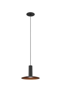 Preview: LALU®, Pendelleuchte, Led Base, Einbau, Mix&Match, 150 cm, 9.5 W, 3000 K, PHASE, schwarz