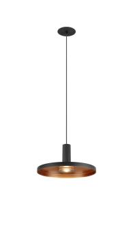 LALU®, Pendelleuchte, Led Base, Einbau, Mix&Match, 150 cm, 9.5 W, 3000 K, PHASE, schwarz
