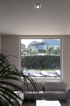 KADUX, Deckeneinbauleuchte, triple, 3000 K, 38°, IP 20, quadratisch, weiß