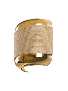 PANTILO ROPE, Wandaufbauleuchte, anderes, 1x max. 15 W G9, gold