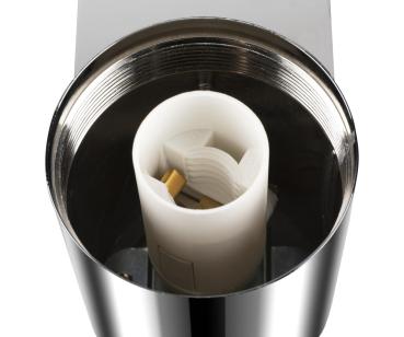 VARYT, Wandaufbauleuchte, rund, 1x max. 6 W E14, chrom