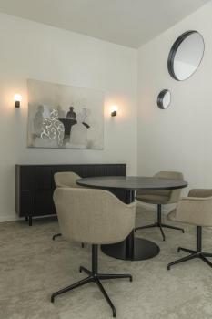 VARYT, Wandaufbauleuchte, rund, 1x max. 6 W E14, schwarz