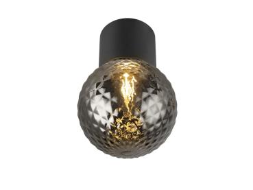 Preview: VARYT, Deckenaufbauleuchte, rund, 1x max. 6 W E14, schwarz