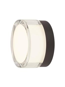 Preview: CYFT, Wand- und Deckenaufbauleuchte, 2700/3000/4000 K, 6,5 W, PHASE, schwarz / klar