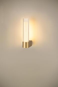 LYGANT single, Wandaufbauleuchte, 3000 K, 8 W, messing