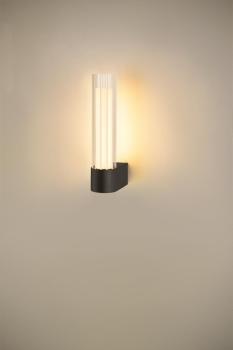 LYGANT single, Wandaufbauleuchte, 3000 K, 8 W, schwarz