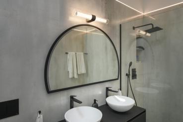 LYGANT double, Wandaufbauleuchte, 3000 K, 11 W, schwarz