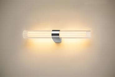 LYGANT double, Wandaufbauleuchte, 3000 K, 11 W, chrom