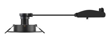 Preview: NEW TRIA® 75 XL, Deckeneinbauleuchte, rund, max. 10 W, GU10, schwarz