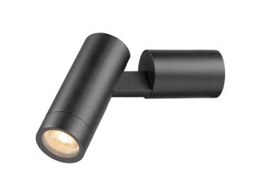 Preview: S-TUBE, Wandaufbauleuchte, rund, 1x max. 10 W GU10, schwarz