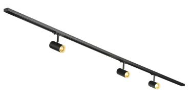 Preview: NOBLO® SPOT, Schienensystem Set, rund, 2700 K, 19 W, Phasenabschnitt, 32°, schwarz