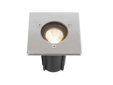 Preview: DASAR® S, Bodeneinbauleuchte, eckig, 4 W, 3000 K, 24°, IP67, zylindrisch, anthrazit