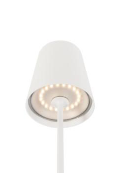VINOLINA TWO, Tischleuchte, Akku, IP65, 2200/2700/3000 K, TOUCH, weiß