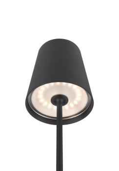 VINOLINA TWO, Tischleuchte, Akku, IP65, 2200/2700/3000 K, TOUCH, schwarz