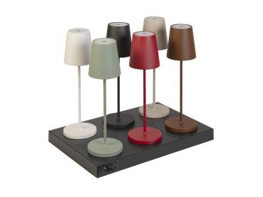 Preview: VINOLINA TWO, Tischleuchte, Akku, IP65, 2200/2700/3000 K, TOUCH, grün