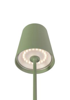 VINOLINA TWO, Tischleuchte, Akku, IP65, 2200/2700/3000 K, TOUCH, grün