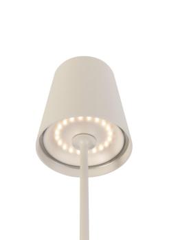VINOLINA TWO, Tischleuchte, Akku, IP65, 2200/2700/3000 K, TOUCH, beige