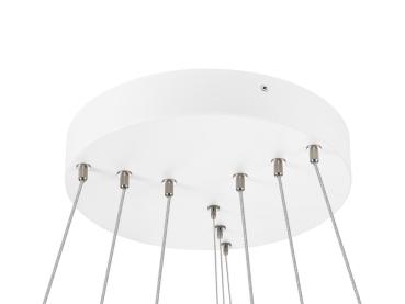 ONE FLAT, Pendelleuchte, triple, 300 cm, 2700/3000 K, DALI 2, Touch, weiß