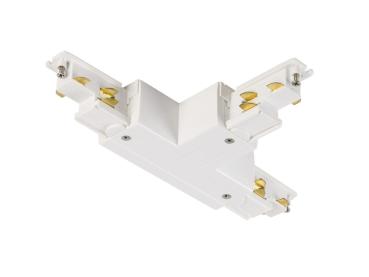 S-TRACK T-Verbinder, verstellbar, rechts, mit Einspeisemöglichkeit, DALI, PHASE, weiß