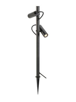 HELIA SLIM Pole, double, LED Outdoor Stehleuchte, schwarz IP65 3000 K