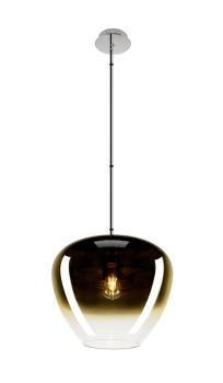 PANTILO CONVEX 40, Pendelleuchte, 150 cm, E27, max. 40 W, gold