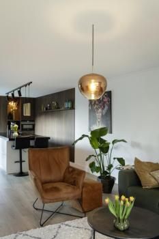 PANTILO CONVEX 40, Pendelleuchte, 150 cm, E27, max. 40 W, gold