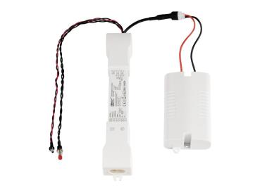 Notlichtelement, inkl. Akku, Statusanzeige, Testfunktionen, DALI