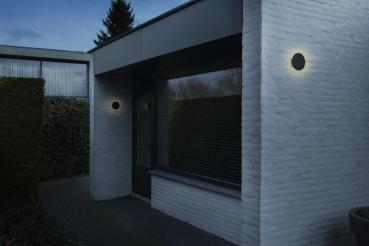 D-RING S, Wandleuchte, PHASE, 2700/3000 K, PHASE, IP65, schwarz