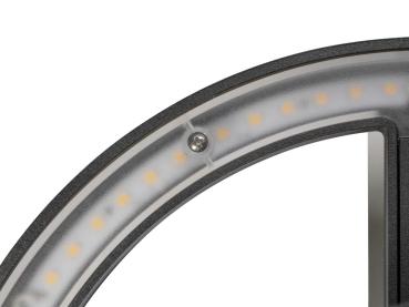 Q-RING, Wandleuchte, Sensor, 3000 K, IP54, schwarz