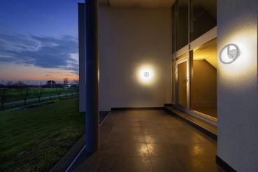 Q-RING, Wandleuchte, Sensor, 3000 K, IP54, weiß