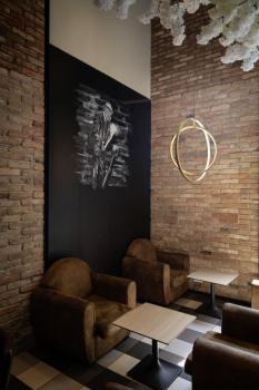 ONE VERTICAL PD, Pendelleuchte, 180 cm, 2700/3000 K, PHASE, messing