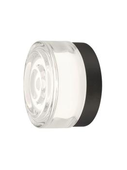 CYFT WAVE, Wand- und Deckenaufbauleuchte, 2700/3000/4000 K, 6,5 W, PHASE, schwarz / klar