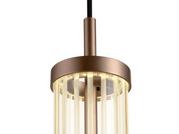 QUIMERA, Pendelleuchte, Pendellänge 150 cm, 2700/3000 K, PHASE, dunkel kupfer