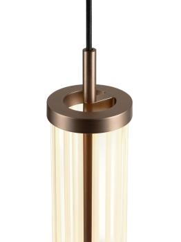 QUIMERA, Pendelleuchte, Pendellänge 150 cm, 2700/3000 K, PHASE, dunkel kupfer