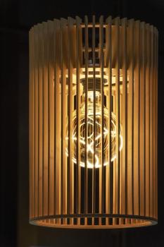 WUD, Pendelleuchte, E27, cylindrical, offenes Kabelende, 1 x max. 60 W, schwarz