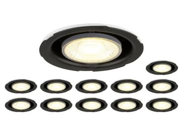 Preview: Set bestehend aus 12 x UNIVERSAL DOWNLIGHT PHASE IP20 38°, starr/schwenkbar, ohne Abdeckung