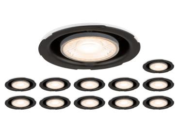 Set bestehend aus 12 x UNIVERSAL DOWNLIGHT PHASE IP20 38°, starr/schwenkbar, ohne Abdeckung