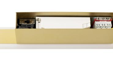 Preview: ONE LINEAR 50, Wandaufbauleuchte, UP/DOWN, 2700/3000 K, PHASE, messing