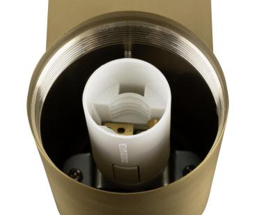 Preview: VARYT, Wandaufbauleuchte, rund, 1x max. 6 W, E14, messing