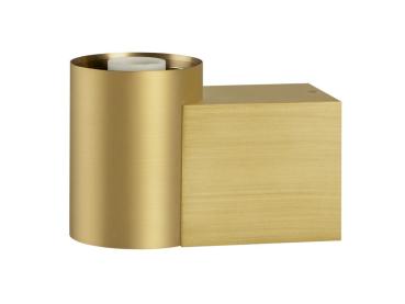 Preview: VARYT, Wandaufbauleuchte, rund, 1x max. 6 W, E14, messing