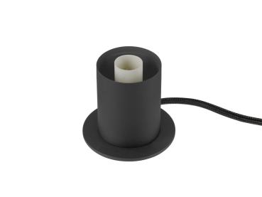VARYT, Tischleuchte, rund, 1x max. 6 W, E14, schwarz